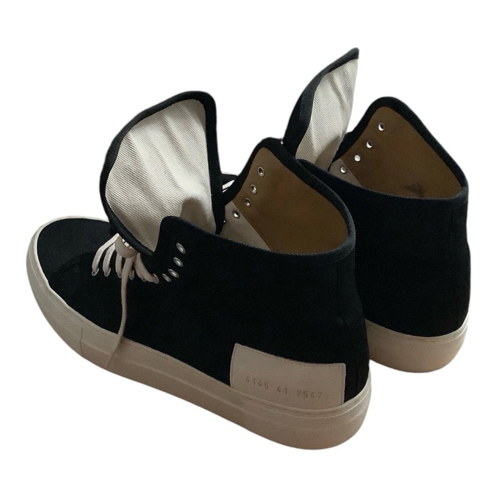 Woman By Common Projects Black Canvas High Top Sneakers Sz. 41 Style 414… - Picture 12 of 12